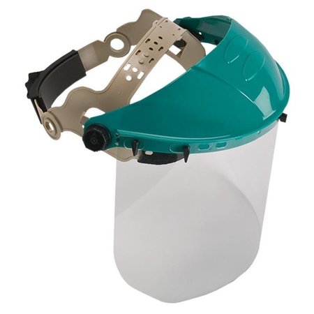 MSA SAFETY SAFETY WORKS Headgear with Faceshield, Adjustable Headgear 10103487